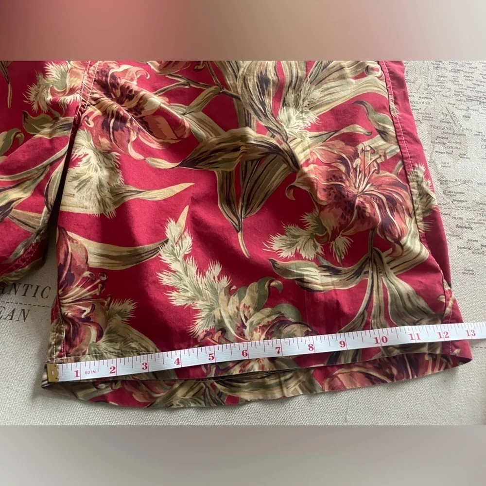 Polo Ralph Lauren Shorts Swim Trunks Hawaiian Print Floral Size XL